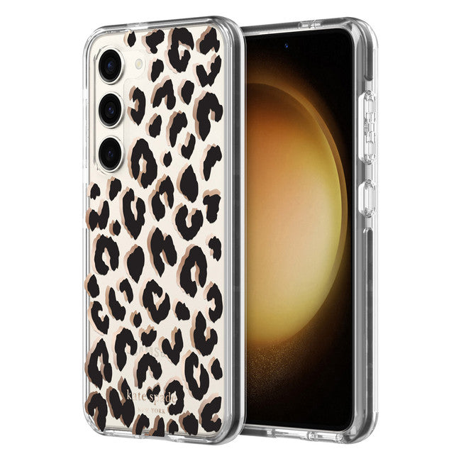 Kate Spade NY | Samsung Galaxy S23 - Defensive Hardshell Case - City Leopard Black | 120-6600
