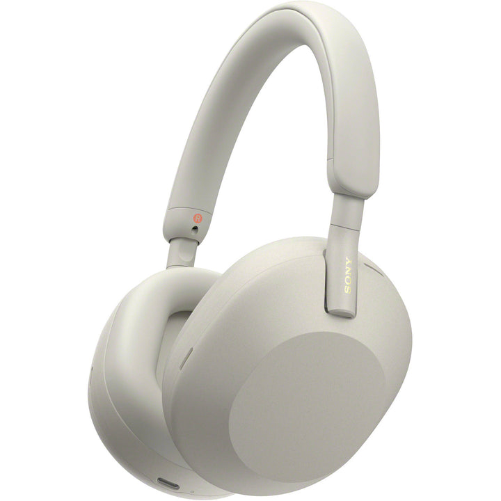 Sony | XM5 Over-Ear Noise Cancelling Bluetooth Headphones - Silver | WH1000XM5/S