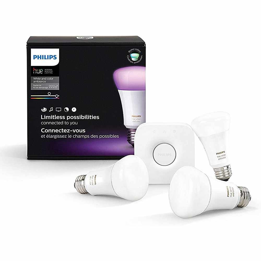 //// Philips Hue | Starter Kit Smart LED Bulb - White - 3PK | 161-0019
