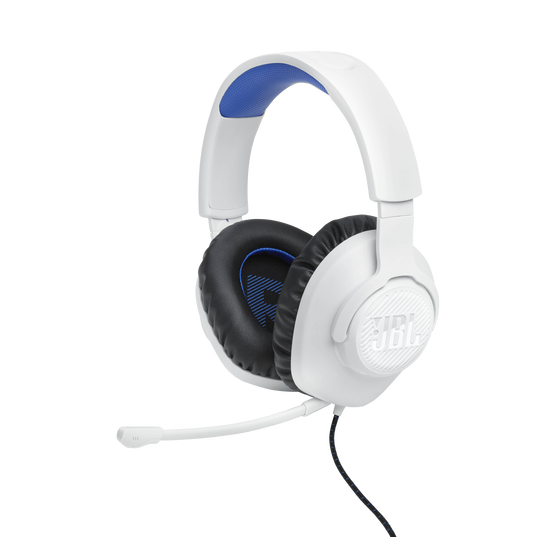 JBL | Quantum 100P Wired Over-Ear Gaming Headset - PlayStation | JBLQ100PWHTBLUAM
