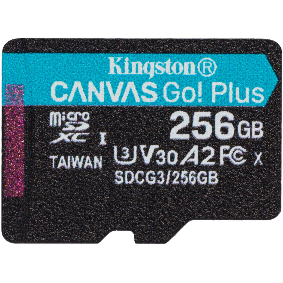 Kingston | 256GB microSDXC Canvas Go Plus 170R A2 U3 V30 Card+ADP Retail) | SDCG3/256GBCR