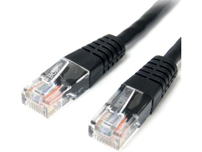 Startech | Cat5e Molded Patch Cable W/ Molded Rj45 Connectors - 1 Ft - Black | M45patch1bk