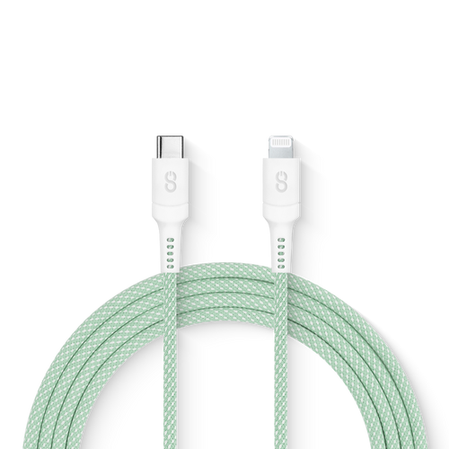 LOGiiX | Vibrance Connect USB-C to Lightning 1.5M/5FT - Green | LGX-13332