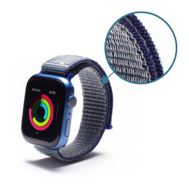 ZAGG GEAR4 | | Apple Watch 42/44/45mm Sport Band - Navy Blue | 15-10837